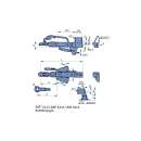 Casserole BPW. ZAF 2.0-2 1250-2000 kg Disposition des trous: FV 120 mm, FH 167-217 mm