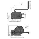 Treuil à câble AL-KO, freiné BASIC type 450