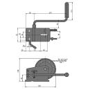 Treuil à cliquet AL-KO, treuil de remorquage de base type 500