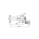 Tige dessieu 1000 kg / paire, connexion de roue 100 x 4