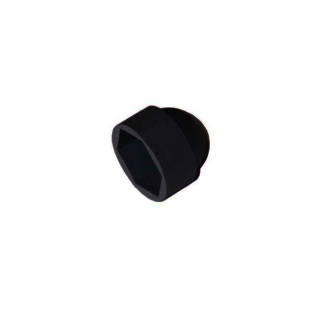 Capuchons de protection hexagonaux M10 / SW17, couleur: noir