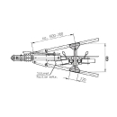 Traverse de roue jockey pour liaisons ferroviaires V - 3500 kg