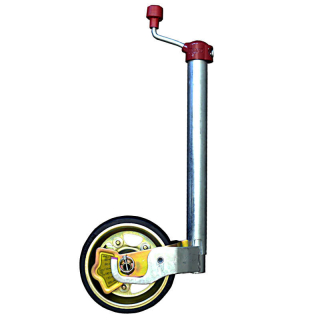 Support de roue de support AL-KO l. 300 kg, galvanisé, Ø 48 mm avec échelle de charge dappui