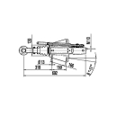 Dispositif anti-débordement Œillet DIN AE V 161S 950-1600 kg au-dessus du RB 2361