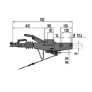 Dispositif de dépassement AL-KO 60S / 2450-750kg 1636G / 1637 tube carré 70mm