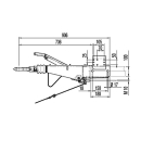 Œillet AL-KO AE DIN 161 S 950-1600 kg 1637/2051 tube carré 100 mm