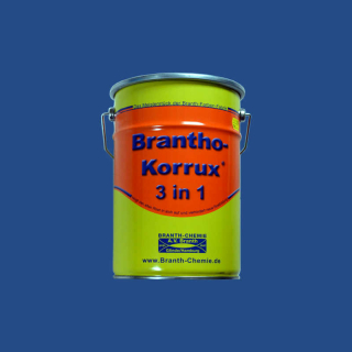 Brantho Korrux "3 en 1" 5 litres bleu brillant / bleu moyen RAL 5007