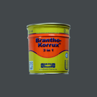 Brantho Korrux "3 en 1" bidon de 0,75 litre gris foncé / gris fer RAL 7011