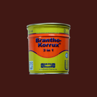 Brantho Korrux "3 en 1" boîte de 0,75 litre brun acajou RAL 8016