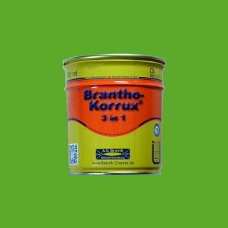 Brantho Korrux "3 en 1" bidon de 0,75 litre jaune-vert RAL 6018