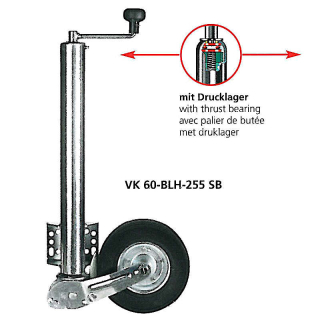 Roue de support Winterhoff entièrement chargée. Charge dappui 500 kg, 225x70