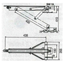 Supports rotatifs galvanisés, capacité de charge 500 kg