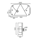 Connexion à baïonnette NSL RFS droite 8 broches Multipoint III