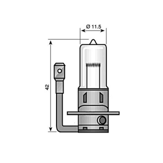 Ampoule Narva H3 12V 55W prise PK22s