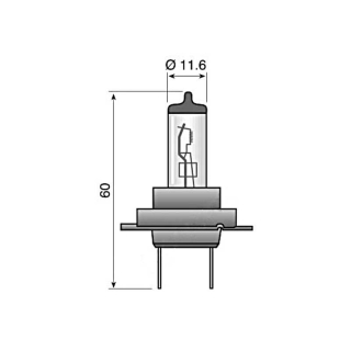 Ampoule Osram H7 12V 55W douille Px26d