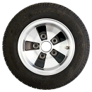 Pneu Alu-Kpl-Rad 100 km / h 195 / 50R13C Jante alliage 6J13