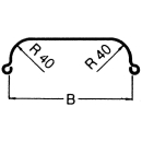 Profilé de garde-boue à un essieu AL-KO 12/40 E 2475 B240 S770 H335