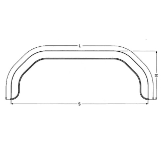 Profil de garde-boue double essieu 12/40