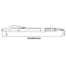 Barre de verrouillage ronde en aluminium 2100-2550mm rail de tige