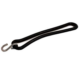 Anneau de tension caoutchouc S-hook noir l 200mm Ø 8mm