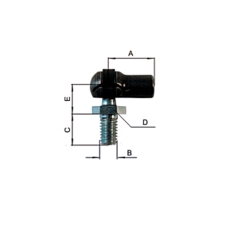 Têtes angulaires (acier) pour ressorts à gaz, ressorts à gaz