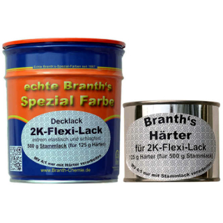 BRANTHs 2K-Flexi-Lack laque de base 500 g & 125 g durcisseur vernis incolore