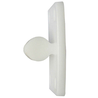 Pièce de goupille pour support de porte, blanc, plastique