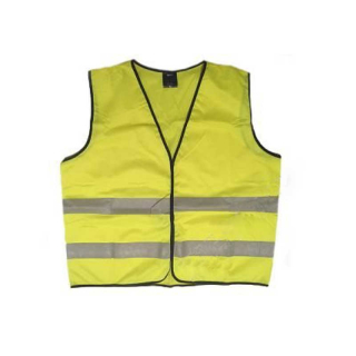 Gilets de sécurité avec 2 bandes réfléchissantes jaunes chacun