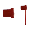 Capuchons de protection PVC rouge de sécurité pour graisseurs coniques