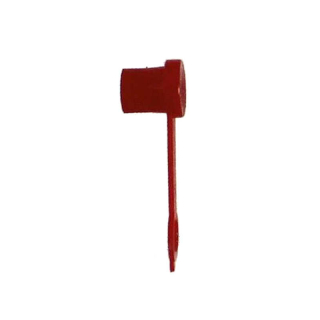 Capuchons de protection PVC rouge de sécurité pour graisseurs coniques avec patte de retenue