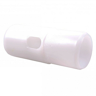 Embout tube plat pour tube ø 50 mm, trou allongé en plastique 72 mm