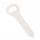 Cordon 180 mm, pour œillets ovales, couleur: beige, plastique