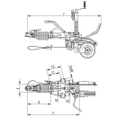 Dispositif de dépassement KNOTT KFG35 2700-3500 kg roue de support