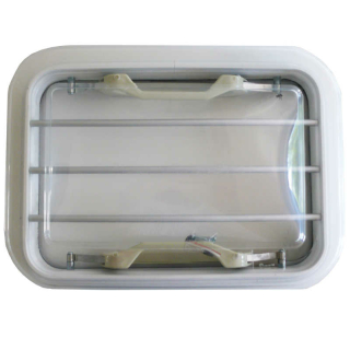 Trappe de toit avec grille de protection en verre transparent