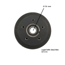 Tambour de frein adapté pour BPW 200 x 50, raccord...