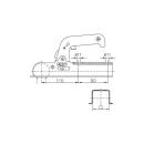 Winterhoff WW 8 G jusquà 800 kg tube de traction carré de 60 mm