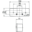 Jokon 510/516 BBS (K) R droit, lampe à trois chambres complète