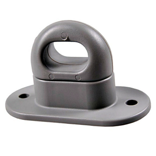 Twist lock pour œillets ovales, gris, plastique, 42 x 22 mm