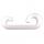 Crochet double Expander, blanc, plastique