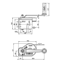 AL-KO 351 OPTIMA winch treuil pour bateau treuil manuel 350 kg