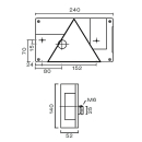 Multipoint I, arrière gauche, frein, clignotant, NSL KZL, connexion à baïonnette.