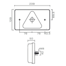 MultiLED, gauche avec réflecteur triangulaire, connexion NSL, RFS, ASS2